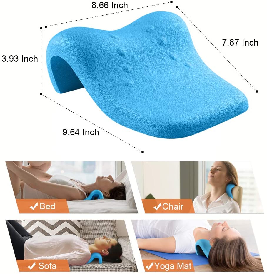 Mkicesky Neck Posture Corrector Chiropractic Pillow